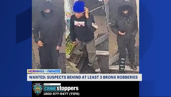 NYPD: Multiple suspects wanted for 6 robberies across NYC, 3 in the Bronx