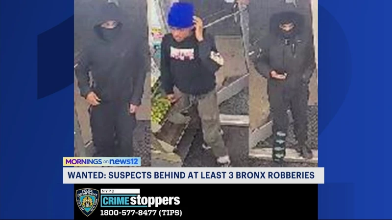 Story image: NYPD: Multiple suspects wanted for 6 robberies across NYC, 3 in the Bronx