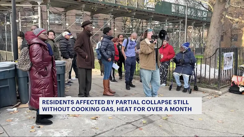 Story image: Residents at partially collapsed NYCHA building offered $15 gift cards for holiday meals