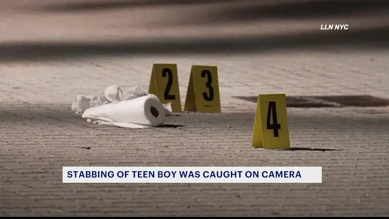 Story image: Stabbing death of 14-year-old-boy was captured on cellphone video