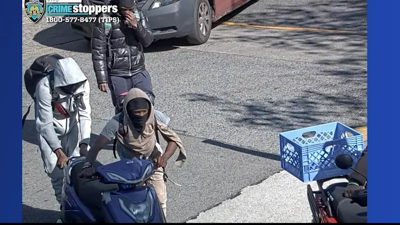 Story image: 4 wanted for snatching mopeds from Coney Island parking lot