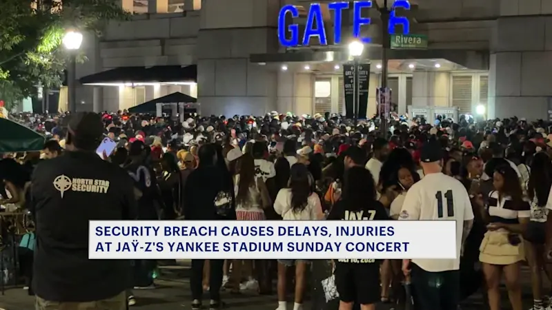 Story image: Jay-Z fans seek refunds after hourslong delay outside Yankee Stadium