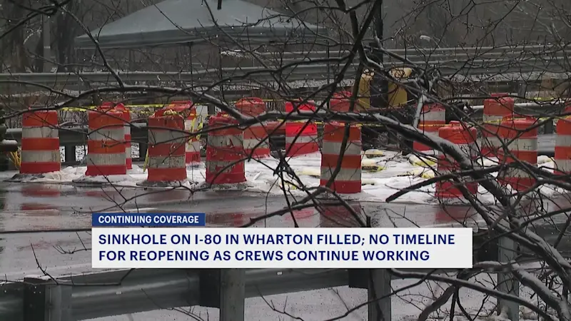 Story image: Detours and congestion: I-80 sinkhole closure puts stress on surrounding communities