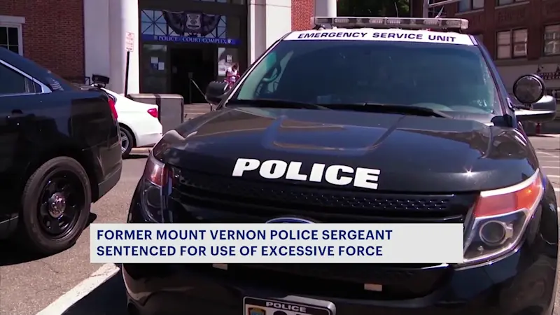 Story image: Former Mount Vernon police sergeant sentenced to prison for use of excessive force