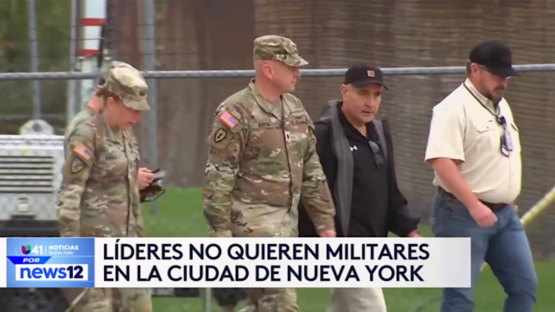 Story image: Univision 41 News Brief: Líderes no quieren militares en la Ciudad de Nueva York