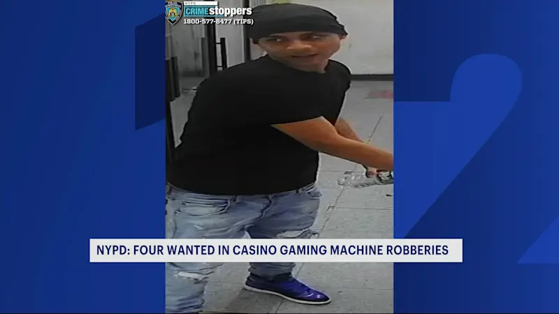 Story image: NYPD seek people wanted for stealing gaming machines and thousands of dollars