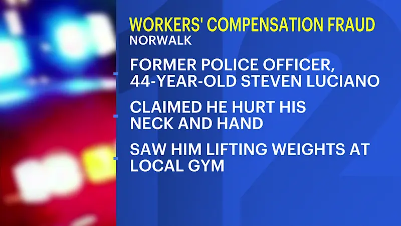Story image: Norwalk ex-police officer accused of nearly $20K workers' comp fraud