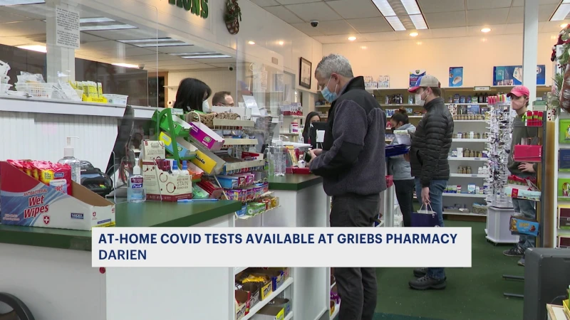 Story image: Darien pharmacy offers at-home COVID-19 tests aplenty amid high holiday demand