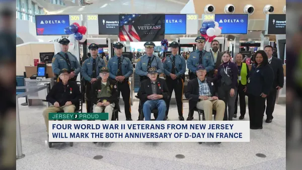 Jersey Proud: 4 veterans from NJ arrive in Normandy for 80th anniversary of D-Day