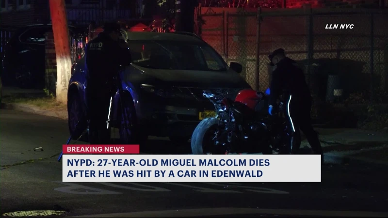 Story image: NYPD: 27-year-old Mount Vernon man killed in Edenwald motorcycle crash