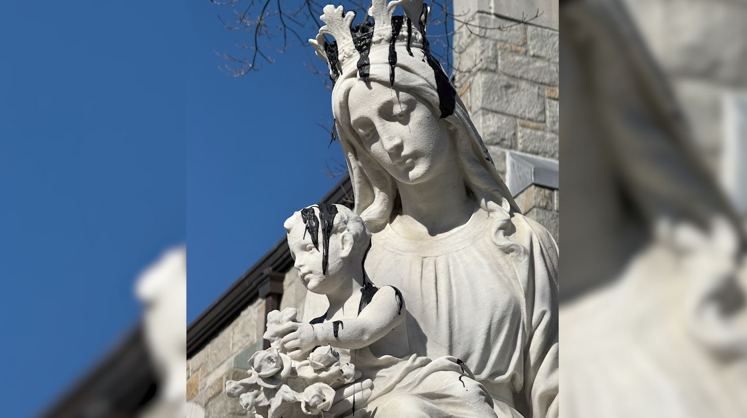 Statue outside Briarcliff Manor church reportedly vandalized, police investigating