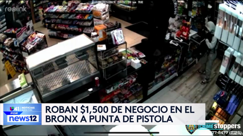 Story image: Univision 41 News Brief: Robo armado a tienda en el Bronx