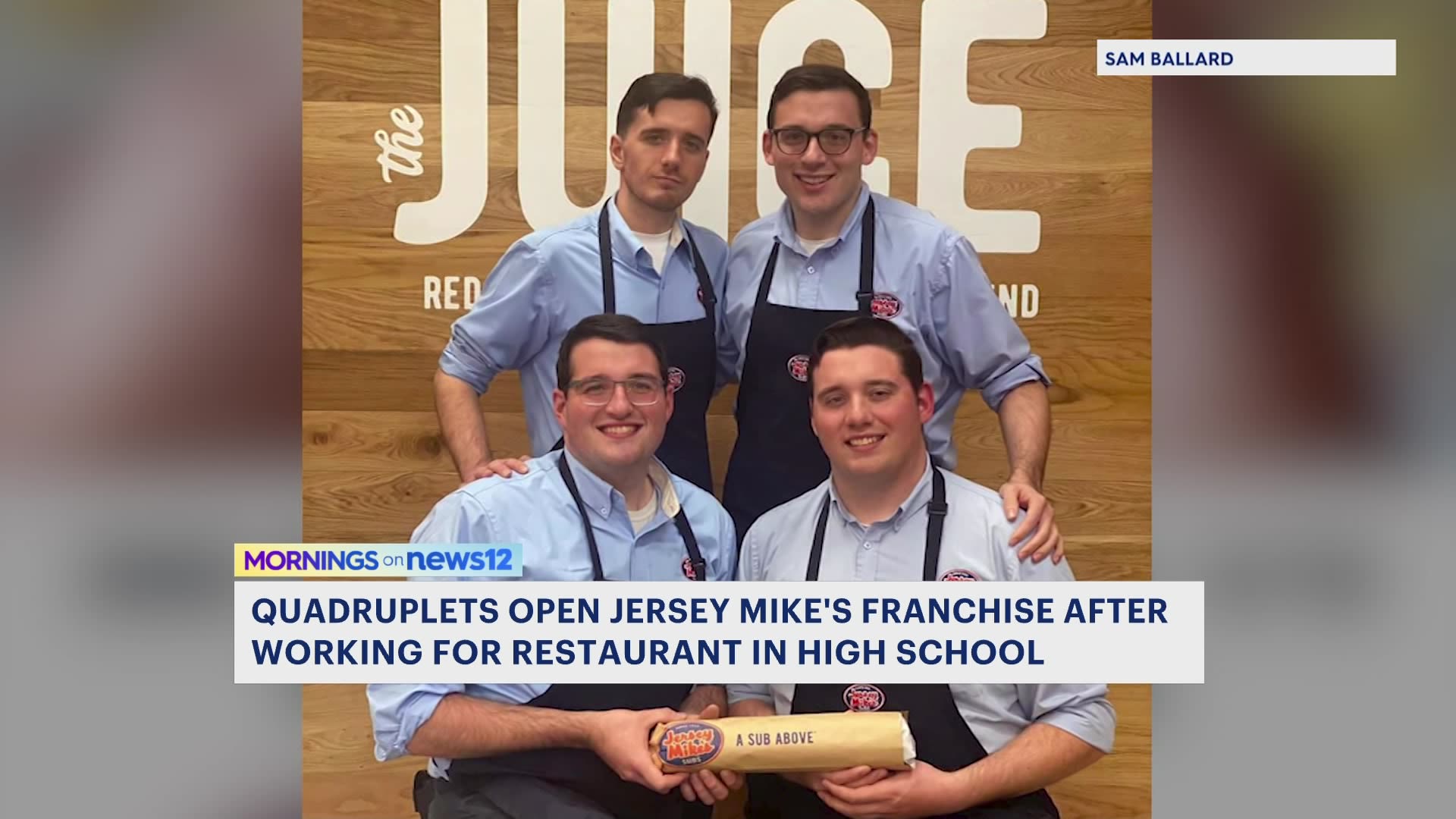 Oh, brothers! Meet the N.J. quadruplets who just opened a Jersey Mike's  store. 