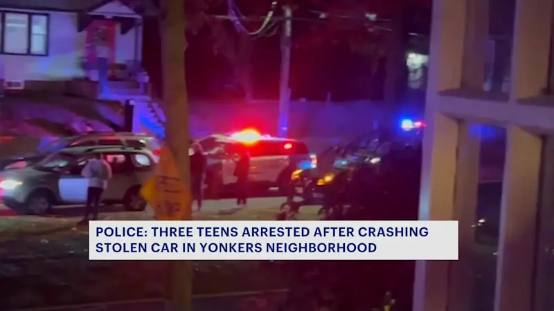 Story image: Westchester PD: 3 teens arrested following pursuit in stolen vehicle