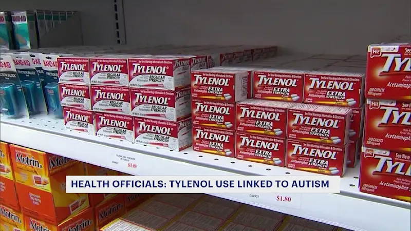 Story image: Health officials: Tylenol use during pregnancy linked to autism in children