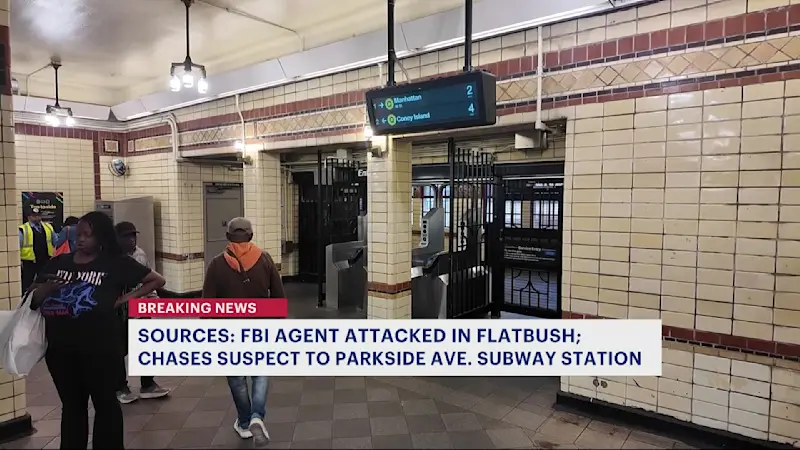 Story image: Sources: FBI agent assaulted in Flatbush, suspect arrested after subway chase