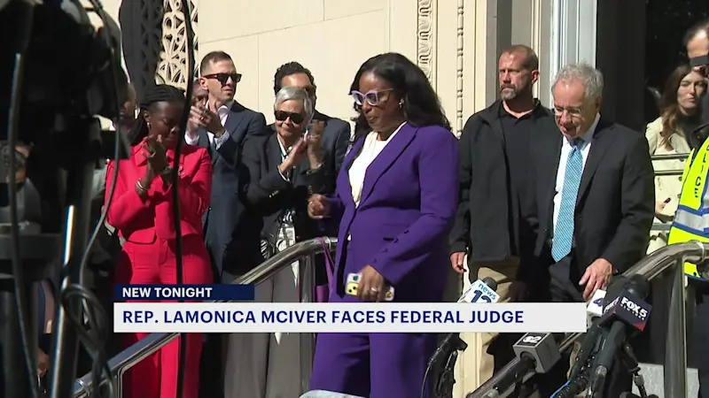 Story image: Rep. McIver in court; attorney pushes for dismissal