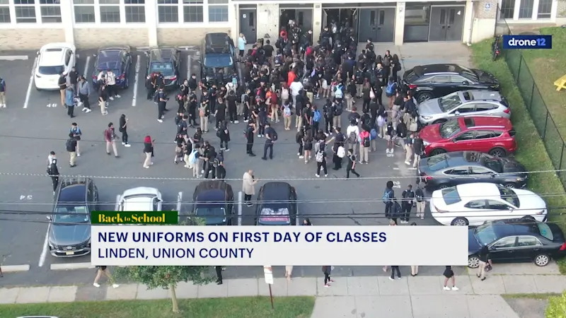 Story image: School begins for Linden students with controversial new uniform policy