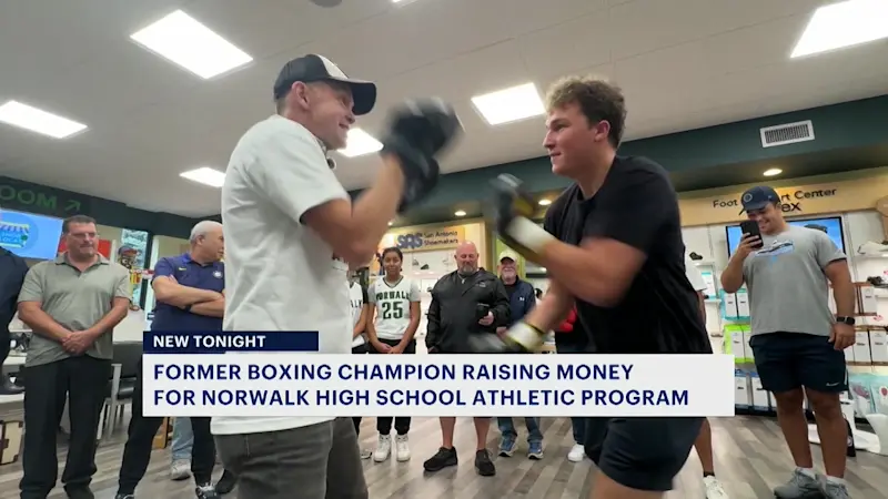 Story image: Former WBA boxing champ Yuri Foreman answers bell for Norwalk High School athletics