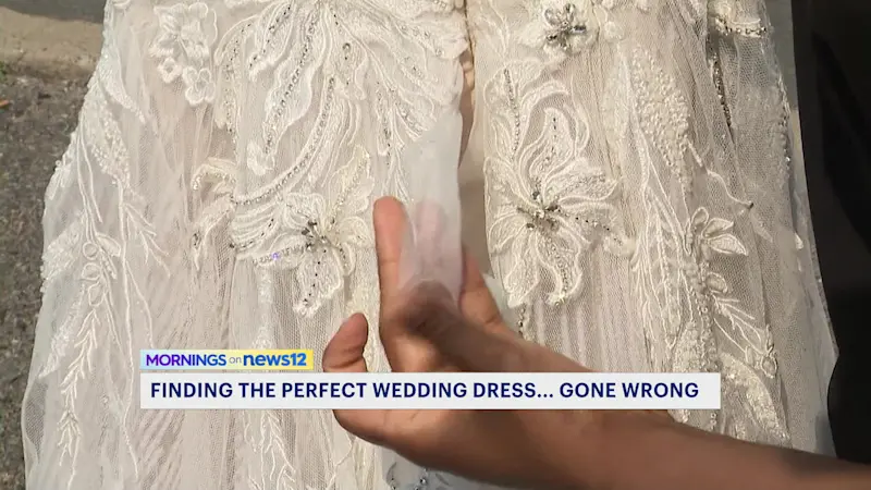 Story image: New Jersey bride's dream dress turns into a nightmare