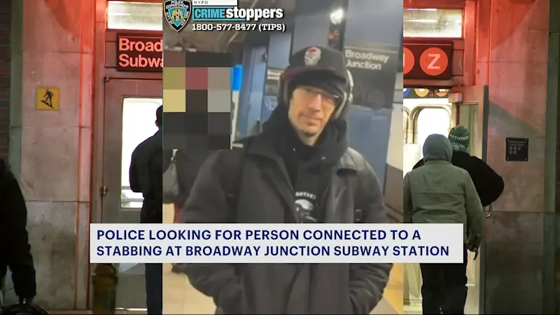 Story image: NYPD: Suspect wanted for stabbing 18-year-old at Broadway Junction train station