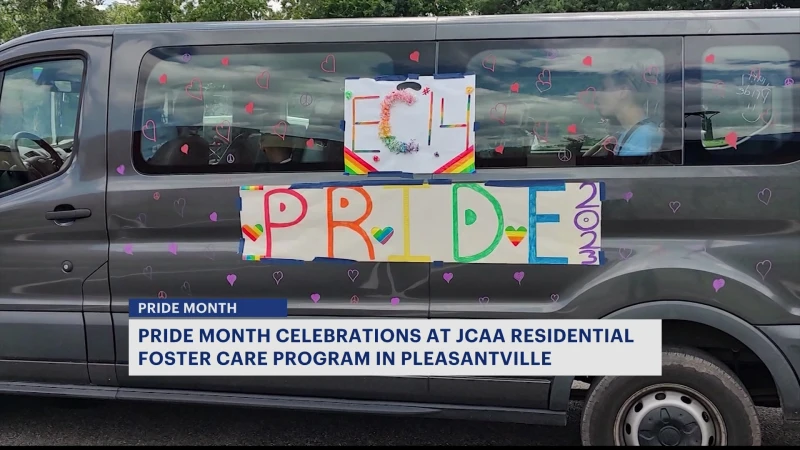 Story image: Pride Month celebration held at JCCA residential foster care program in Pleasantville