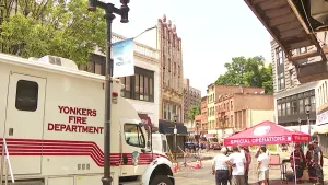 Emergency crews respond to partial building collapse in Yonkers