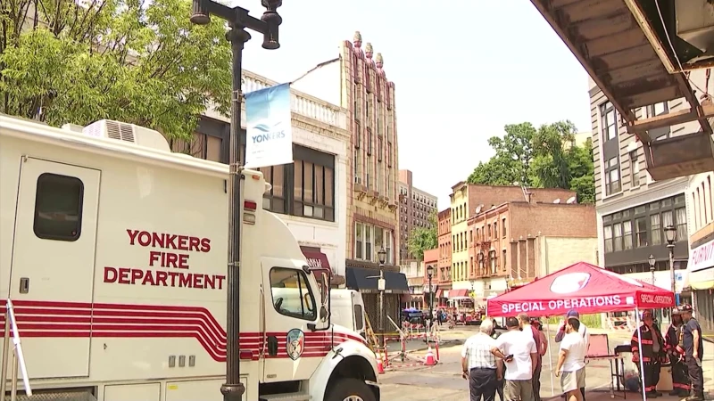 Story image: Emergency crews respond to partial building collapse in Yonkers