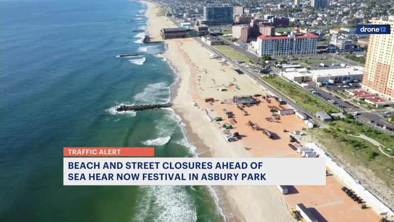 Story image: Asbury Park begins shutting streets, beaches ahead of Sea.Hear.Now Festival