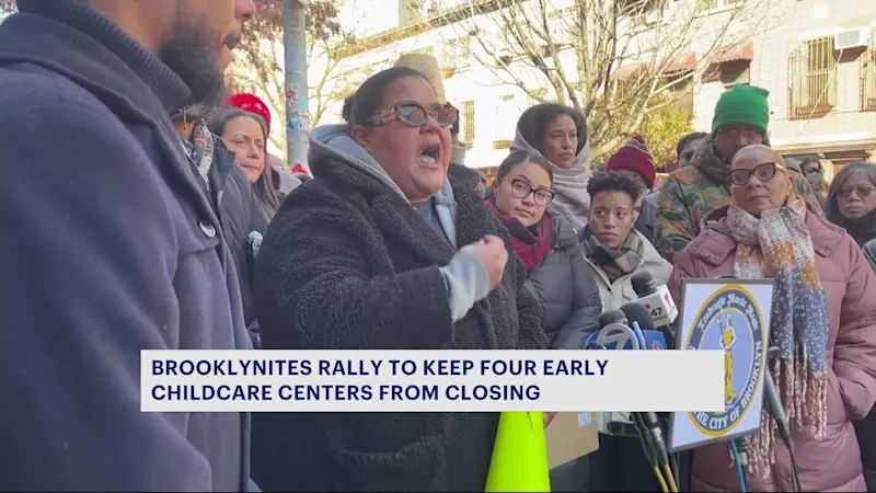 Story image: Brooklyn families rally to keep early child care centers from closing