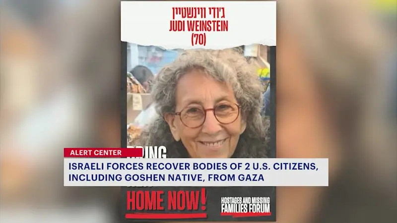 Story image: Body of Goshen woman among two U.S. hostages recovered by Israeli forces