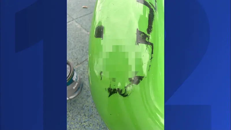 Story image: Police: Swastikas, racial slur found etched into Wantagh playground 