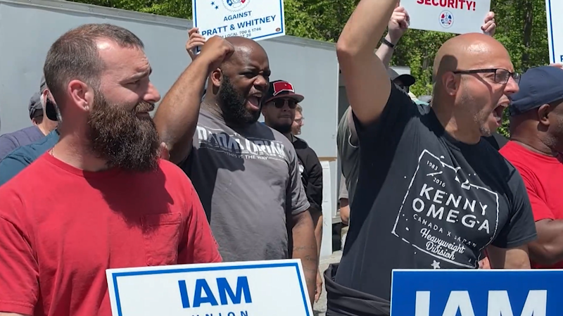 Story image: Striking Pratt & Whitney workers get reinforcements on Day 3; company issues letter on rejected offer