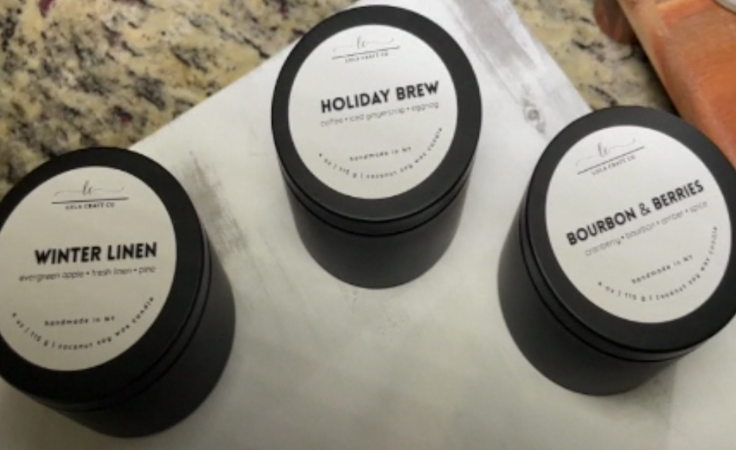 Story image: Mother and daughter team to create clean, luxury candles through Lola Craft Co.