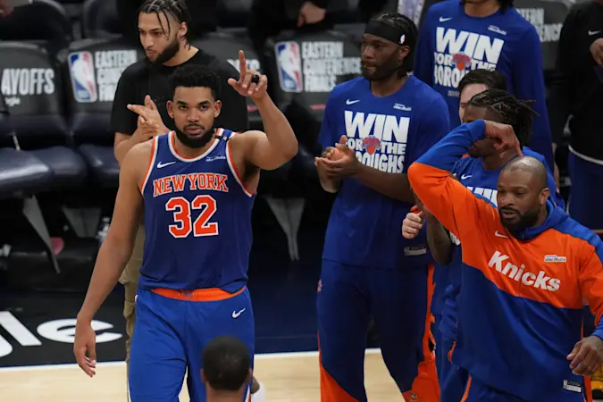 Story image: Knicks charge back from 20 points down, beat Pacers 106-100 to cut series deficit to 2-1
