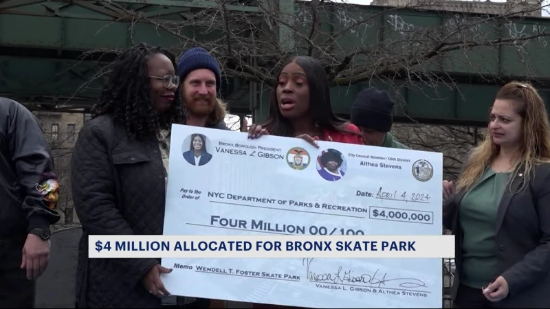 Story image: 'The Bronx is really a borough of opportunities.' $4M in funding to renovate skate park in Highbridge