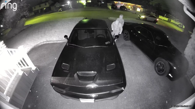 Story image: Caught on camera: Deer Park man's vehicle stolen from his driveway