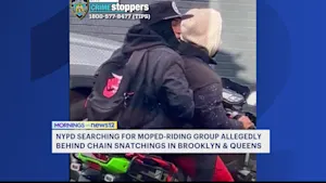 Moped-riding group on the run after chain snatchings in Brooklyn, Queens