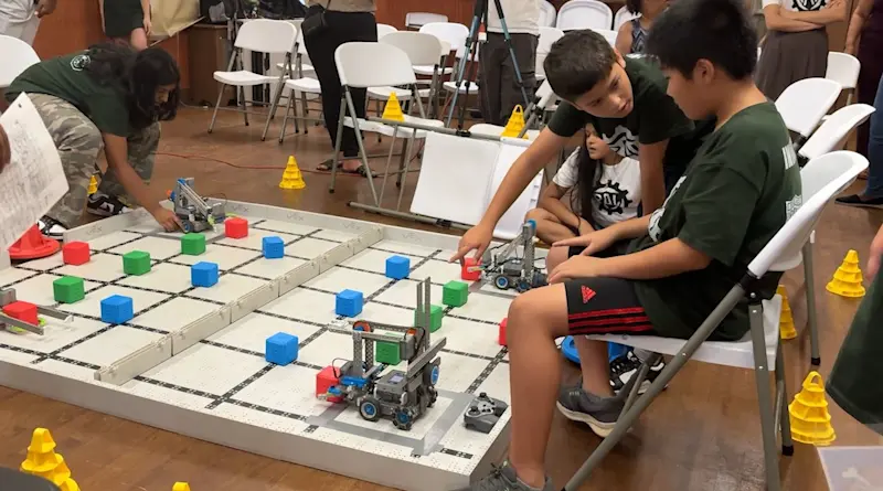 Story image: Students put programming skills to the test at robotics competition at Yonkers PAL