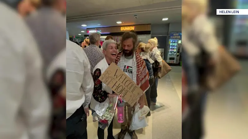 Story image: Activist from Bohemia returns home after being freed from Israeli prison