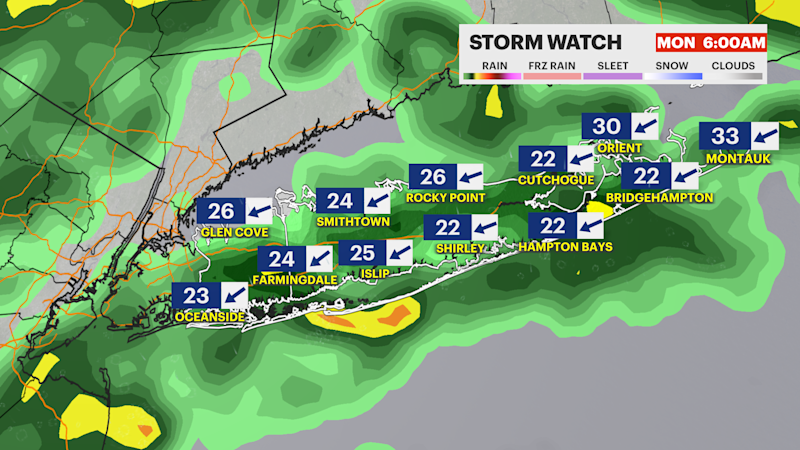 Story image: STORM WATCH: Nor’easter brings more rain and coastal flooding through Monday morning