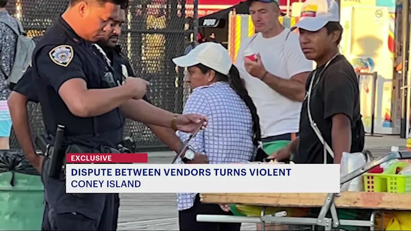 Story image: Exclusive: Illegal vendor slashes woman with knife on Coney Island Boardwalk