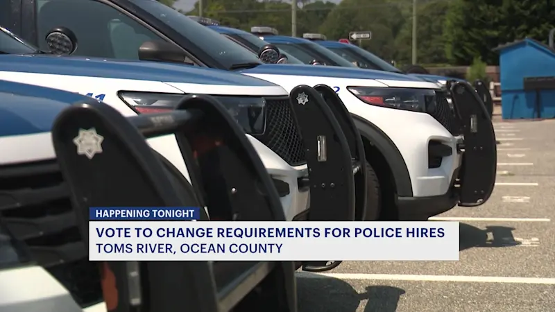 Story image: Toms River to vote on removing college requirements for some new police hires