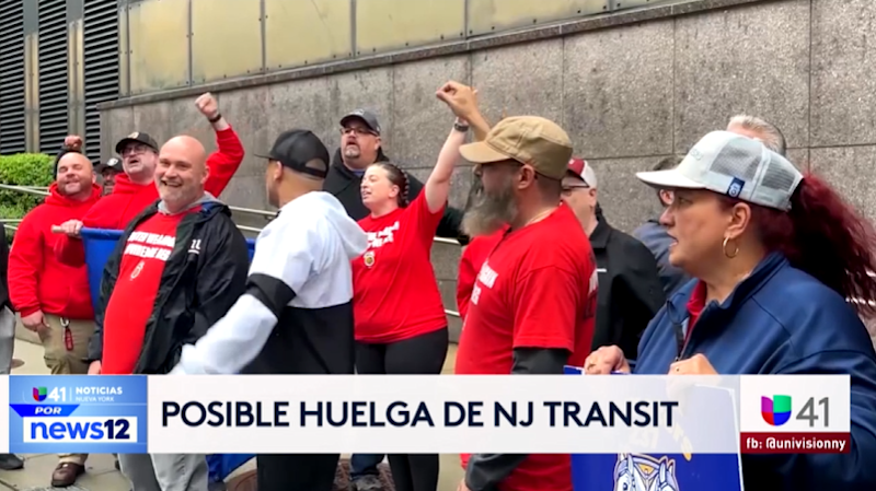 Story image: Univision 41 News Brief: Posible huelga de NJ Transit