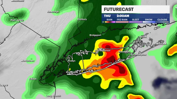 STORM WATCH: Storms move away from LI, clearing skies and warm temps for end of workweek