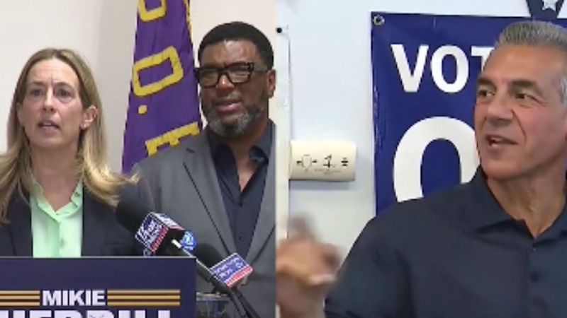 Story image: Candidates for governor of New Jersey spend final hours on the campaign trail