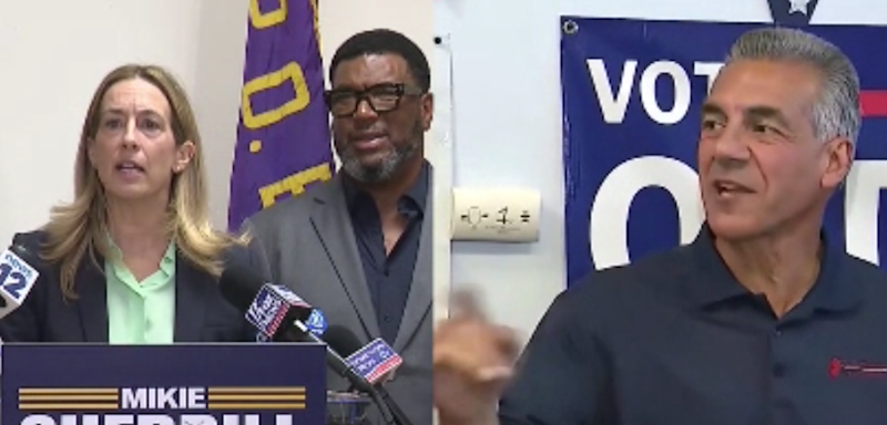 Story image: Candidates for governor of New Jersey spend final hours on the campaign trail