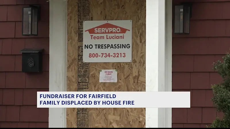 Story image: 'Rally behind them.' GoFundMe raises money for Fairfield family displaced by fire