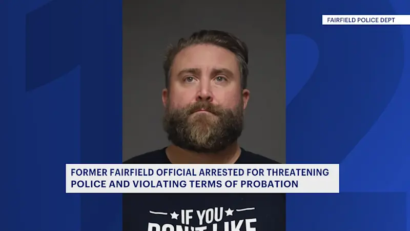 Story image: Former Fairfield official arrested again after serving time for animal cruelty, threatening police