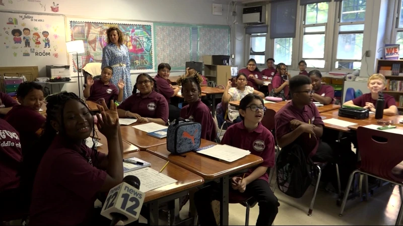 Story image: New York City students return for first day of school